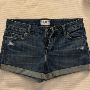 Paige denim shorts size 25